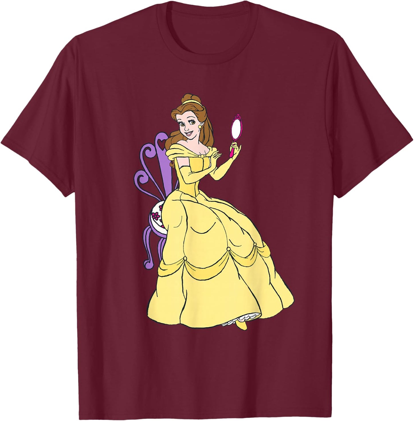 Disney Beauty and The Beast Belle T-Shirt - T-Shirt | Maroon