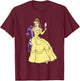 Disney Beauty and The Beast Belle T-Shirt - T-Shirt | Maroon