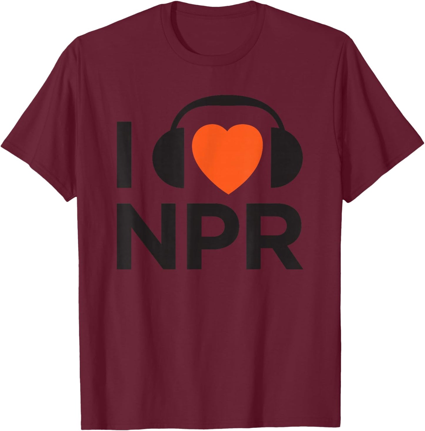 NPR I Heart NPR T-Shirt - T-Shirt | Maroon