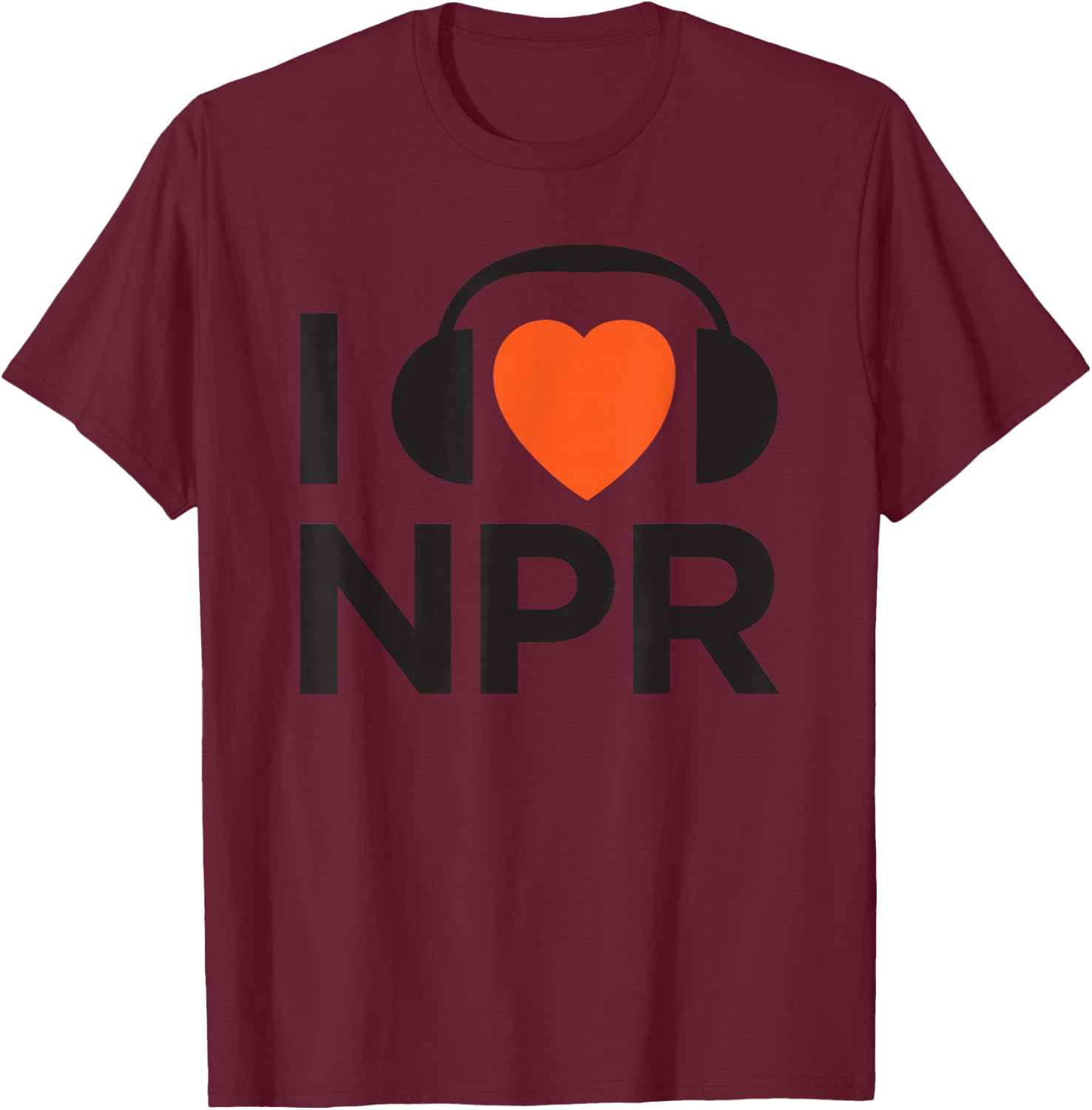 NPR I Heart NPR T-Shirt - T-Shirt | Maroon