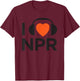 NPR I Heart NPR T-Shirt - T-Shirt | Maroon