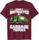 Funny Garbage Trucks Design Kids Men Women Trash Truck Lover T-Shirt - T-Shirt | Maroon