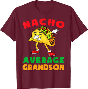 Nacho Average Grandson Cute Cinco De Mayo Shirt Toddler Kids T-Shirt - T-Shirt | Maroon