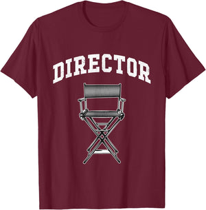 Filmmaker Movie Director Filmmaking Cinema TV Producer T-Shirt - T-Shirt | Maroon