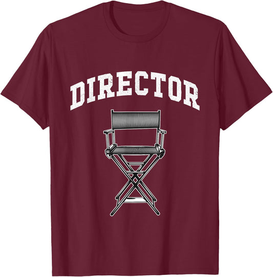 Filmmaker Movie Director Filmmaking Cinema TV Producer T-Shirt - T-Shirt | Maroon