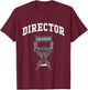 Filmmaker Movie Director Filmmaking Cinema TV Producer T-Shirt - T-Shirt | Maroon