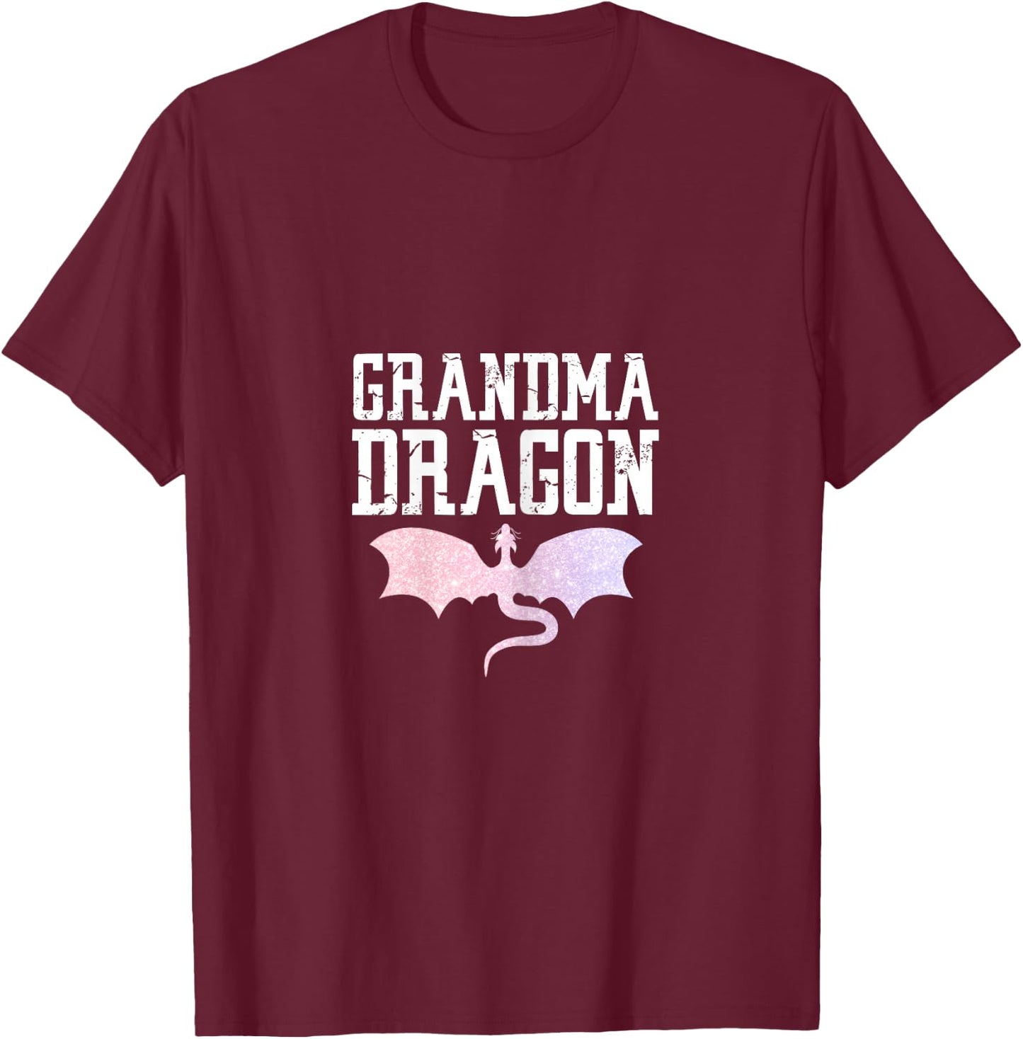 Grandma Dragon Grandmother Dragons Lover Mother's Day T-Shirt - T-Shirt | Maroon
