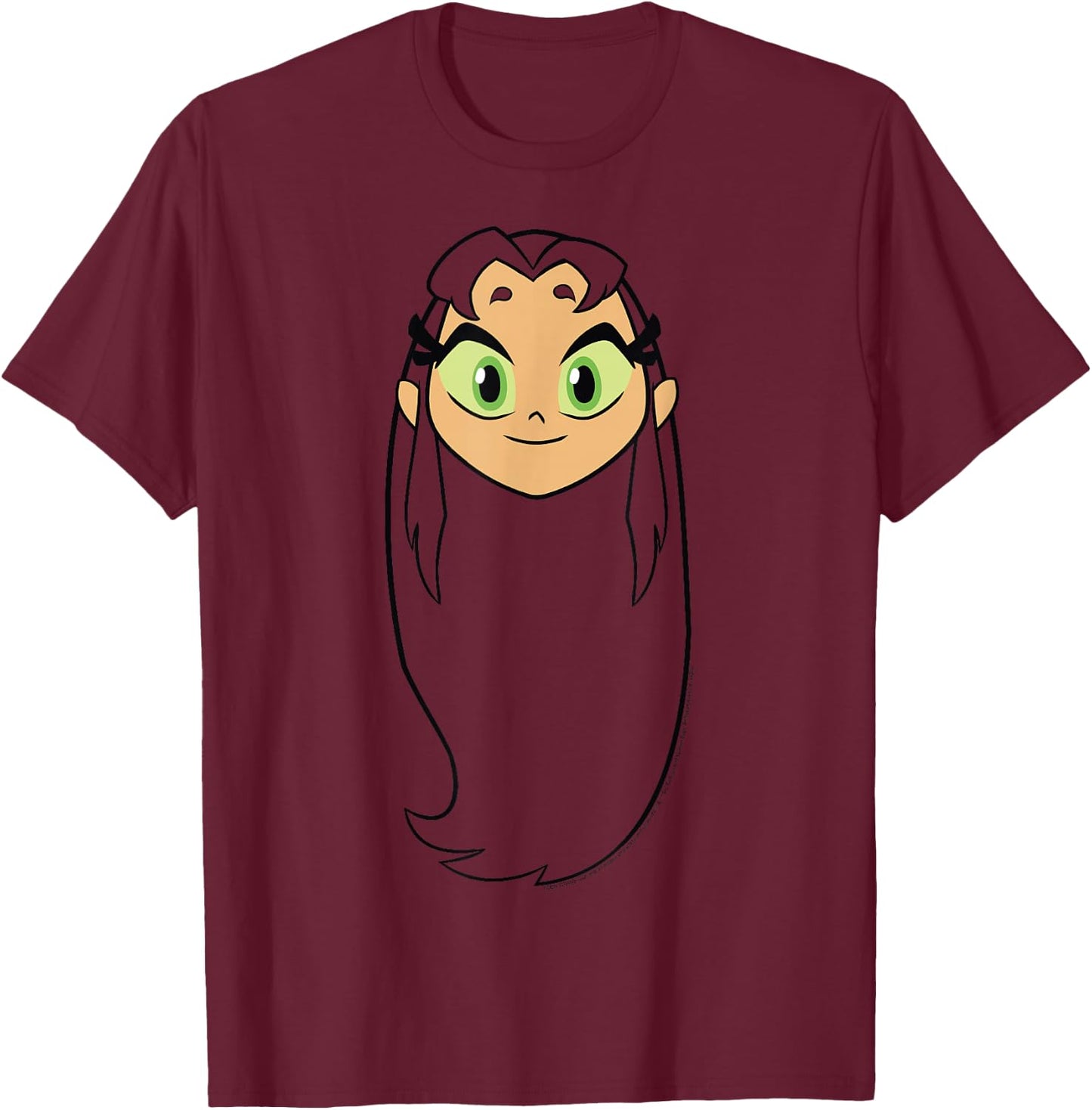 Teen Titans Go! Starfire Big Face Portrait T-Shirt - T-Shirt | Maroon