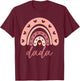 Dada Birthday Rainbow Family Dad T-Shirt - T-Shirt | Maroon