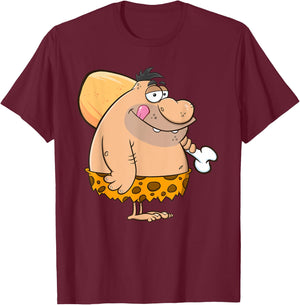 Funny Caveman Graphic Gift Adult Men Women Kids Boys Girls T-Shirt - T-Shirt | Maroon