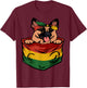 German Shepherd Juneteenth Cute Dog Lover African American T-Shirt - T-Shirt | Maroon