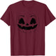 Cute Jack O Lantern Pumpkin Halloween Toddler Girls Women T-Shirt - T-Shirt | Maroon