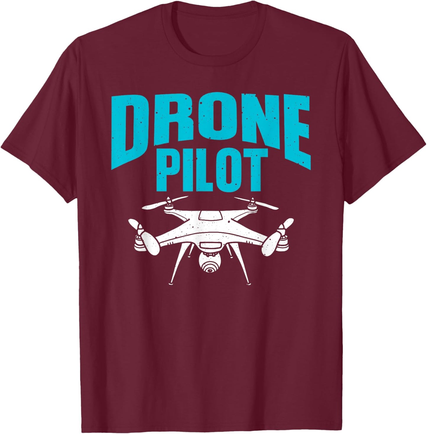 Funny Drone Designs Women Remote Control Aircraft T-Shirt - T-Shirt | Maroon