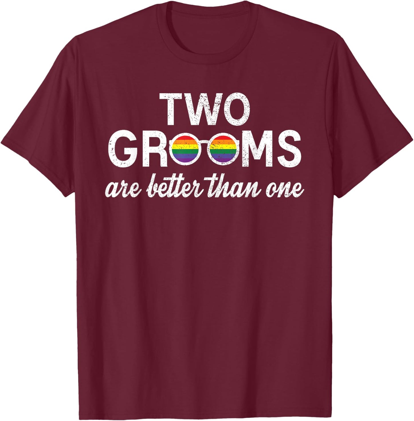 Hen Party LGBT Party Wedding Gay Pride T-Shirt - T-Shirt | Maroon