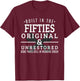Built in the Fifties Original and Unrestored Shirt T-Shirt - T-Shirt | Maroon