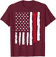USA Flag Wrench Car Auto Mechanic Garage Patriotic Men Dad T-Shirt - T-Shirt | Maroon