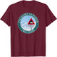 Svalbard 78° North signal with bear at north pole T-Shirt - T-Shirt | Maroon