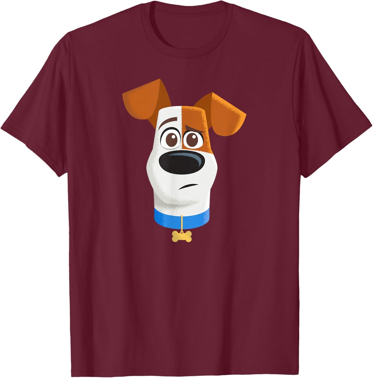 Pets 2 Max Close Up T-Shirt - T-Shirt | Maroon