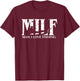 MILF Man I Love Fishing T-Shirt - T-Shirt | Maroon