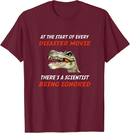 Don't Ignore Scientists and Climate Change T-Shirt - T-Shirt | Maroon