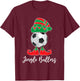 Jingle Ballers Christmas Soccer Ball Xmas Elf Squad Holiday T-Shirt - T-Shirt | Maroon