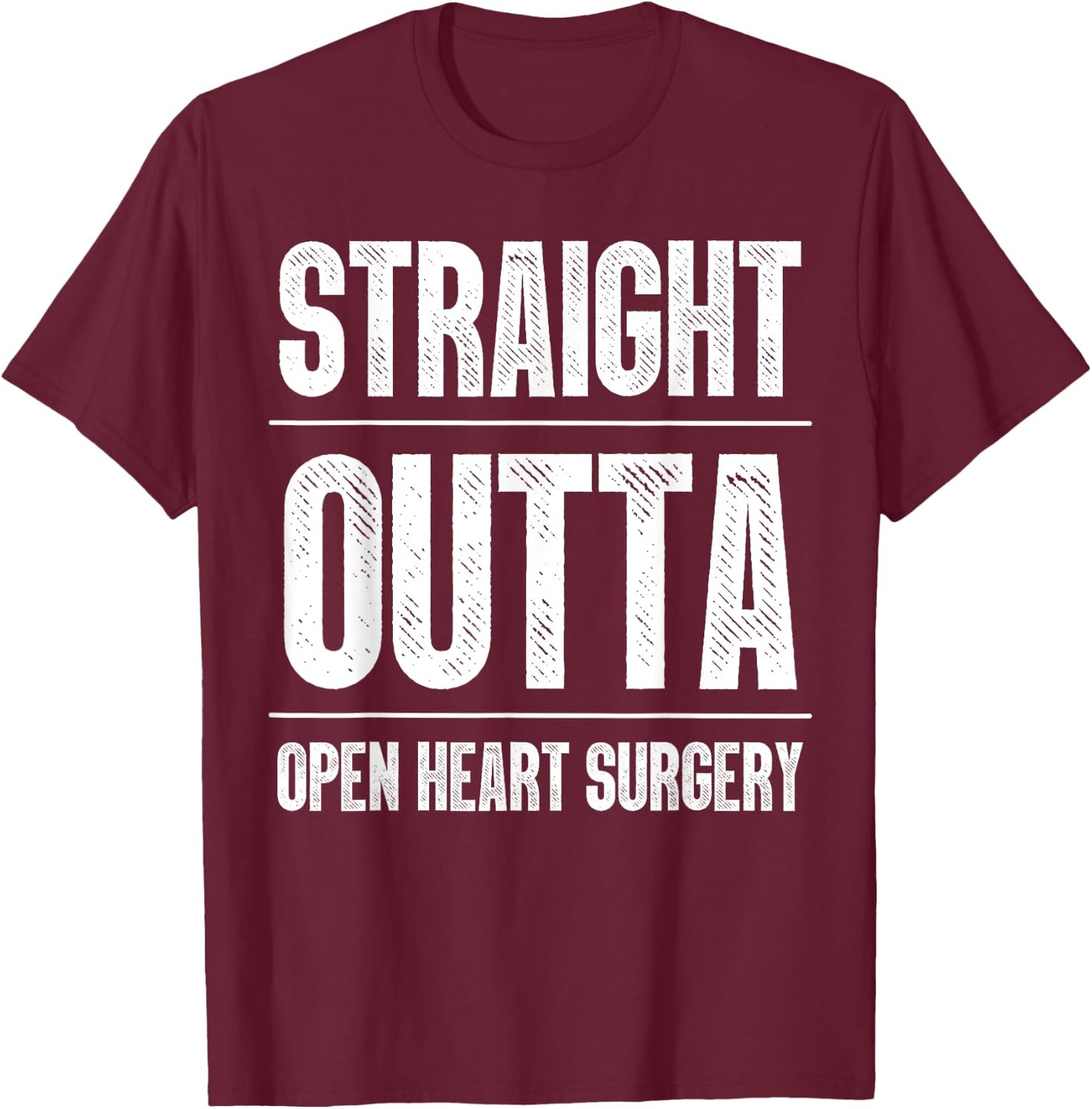 Cool Open Heart Surgery Art Men Women Bypass Post Surgery T-Shirt - T-Shirt | Maroon