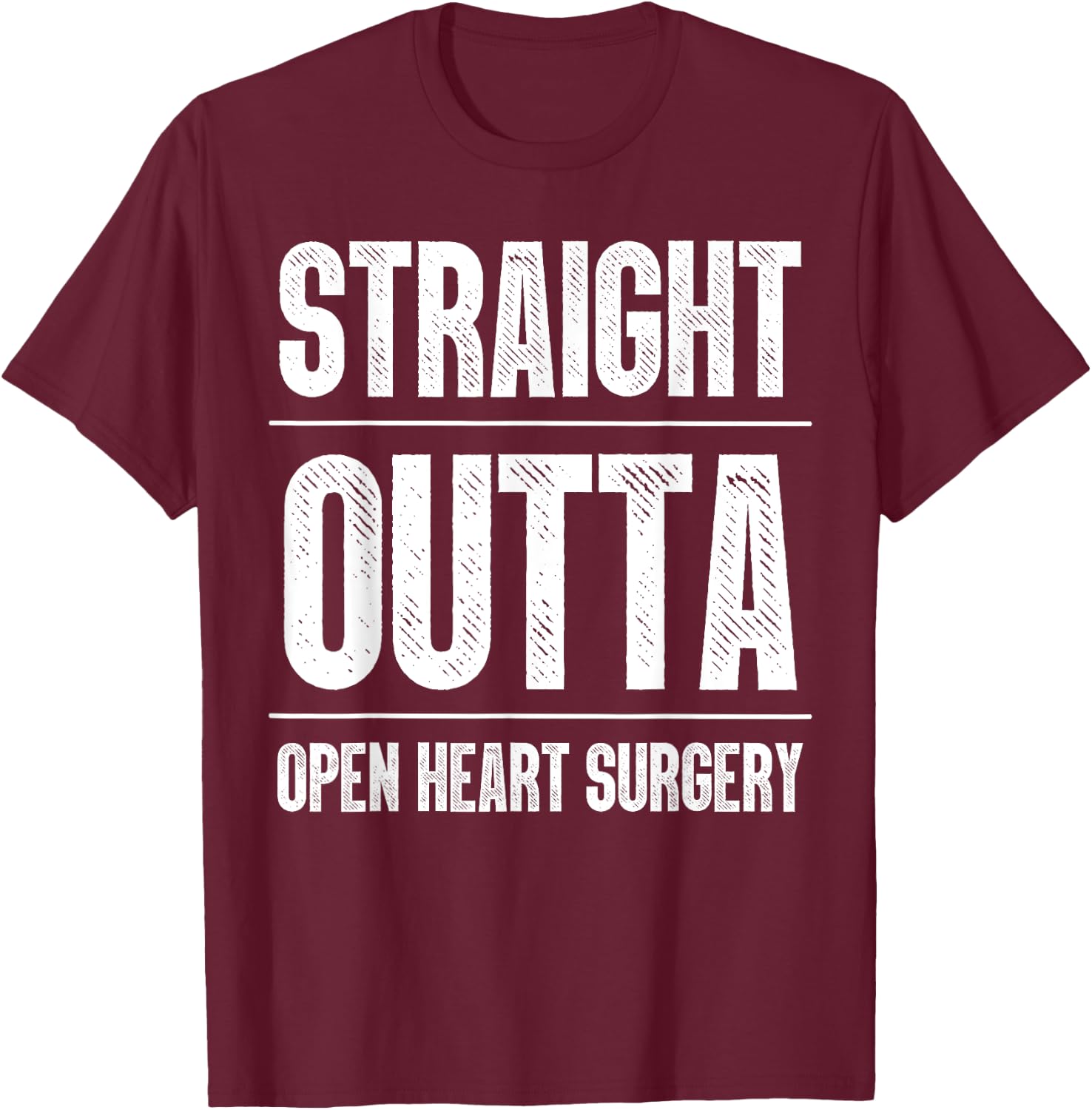 Cool Open Heart Surgery Art Men Women Bypass Post Surgery T-Shirt - T-Shirt | Maroon
