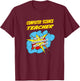 Computer Science Teacher Funny Superhero Job T-Shirt - T-Shirt | Maroon