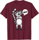 Ring-tailed Lemur Maky T-Shirt - T-Shirt | Maroon