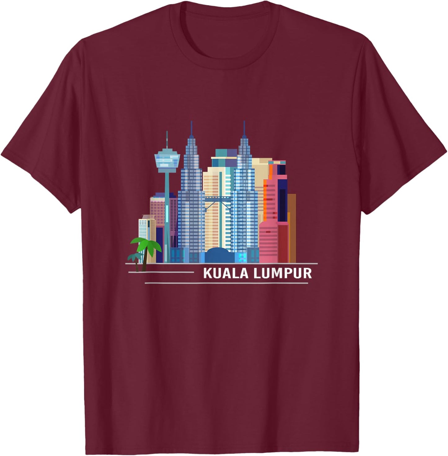 Kuala Lumpur Malaysian Gift Malaysia T-Shirt - T-Shirt | Maroon