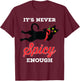 Mexican Spicy Food Shirt Hot Chili Red Pepper Black Cat T-Shirt - T-Shirt | Maroon