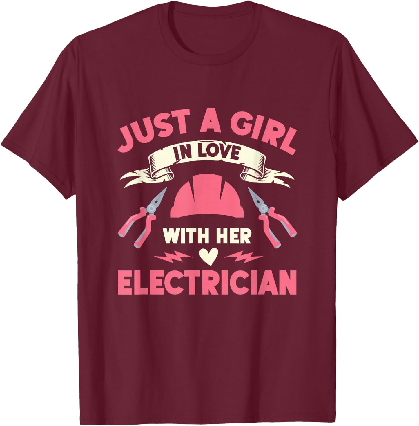 Electrician Gifts & Funny Electrical Design T-Shirt - T-Shirt | Maroon