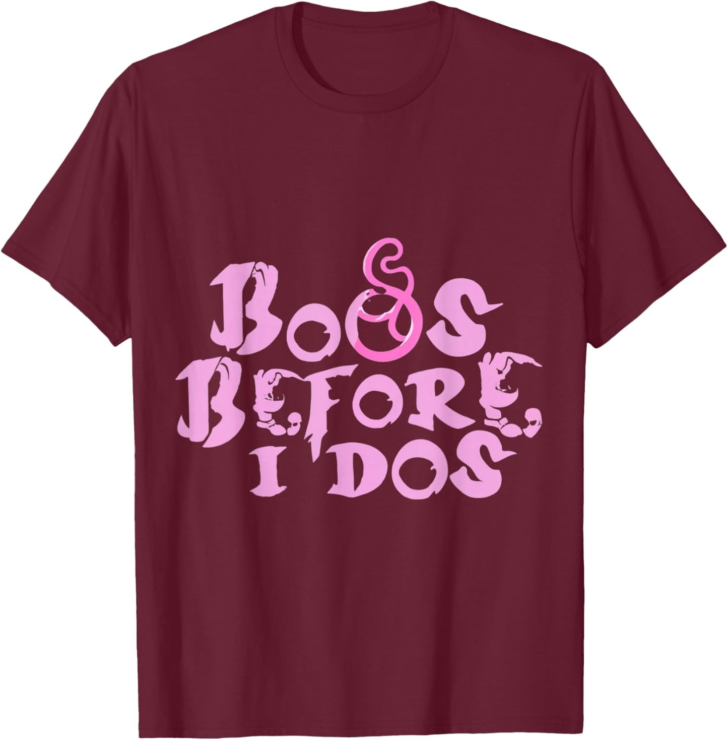 Boos Before I Dos Boochelorette Halloween Bachelorette Funny T-Shirt - T-Shirt | Maroon
