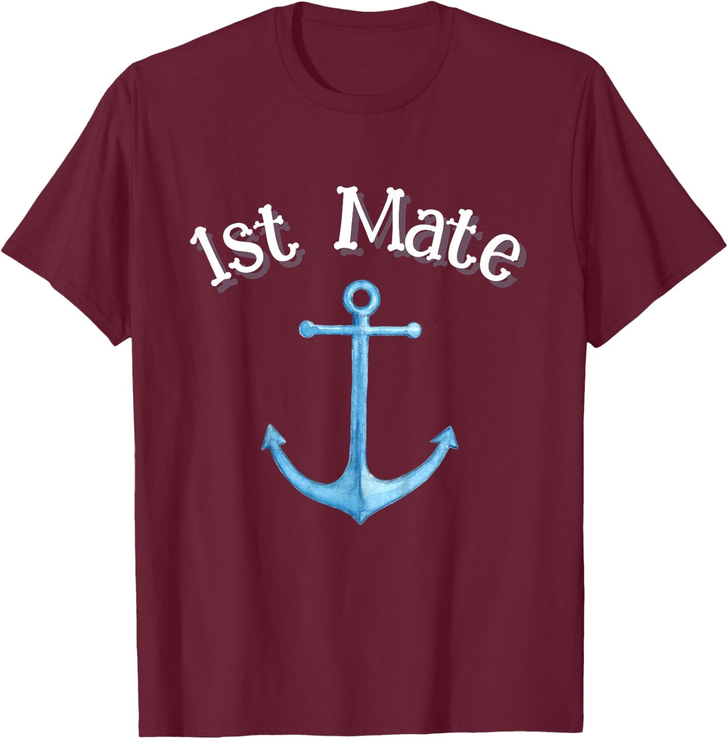 Boating Outfit for Kids Cute Boys Girls First Mate Captain T-Shirt - T-Shirt | Maroon