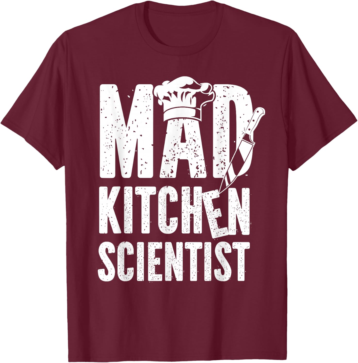 Cooking Cook Kitchen Chef Mad Kitchen Scientist T-Shirt - T-Shirt | Maroon