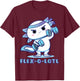 Flexolotl Axolotl Workout Mexican Salamander weightlifting T-Shirt - T-Shirt | Maroon