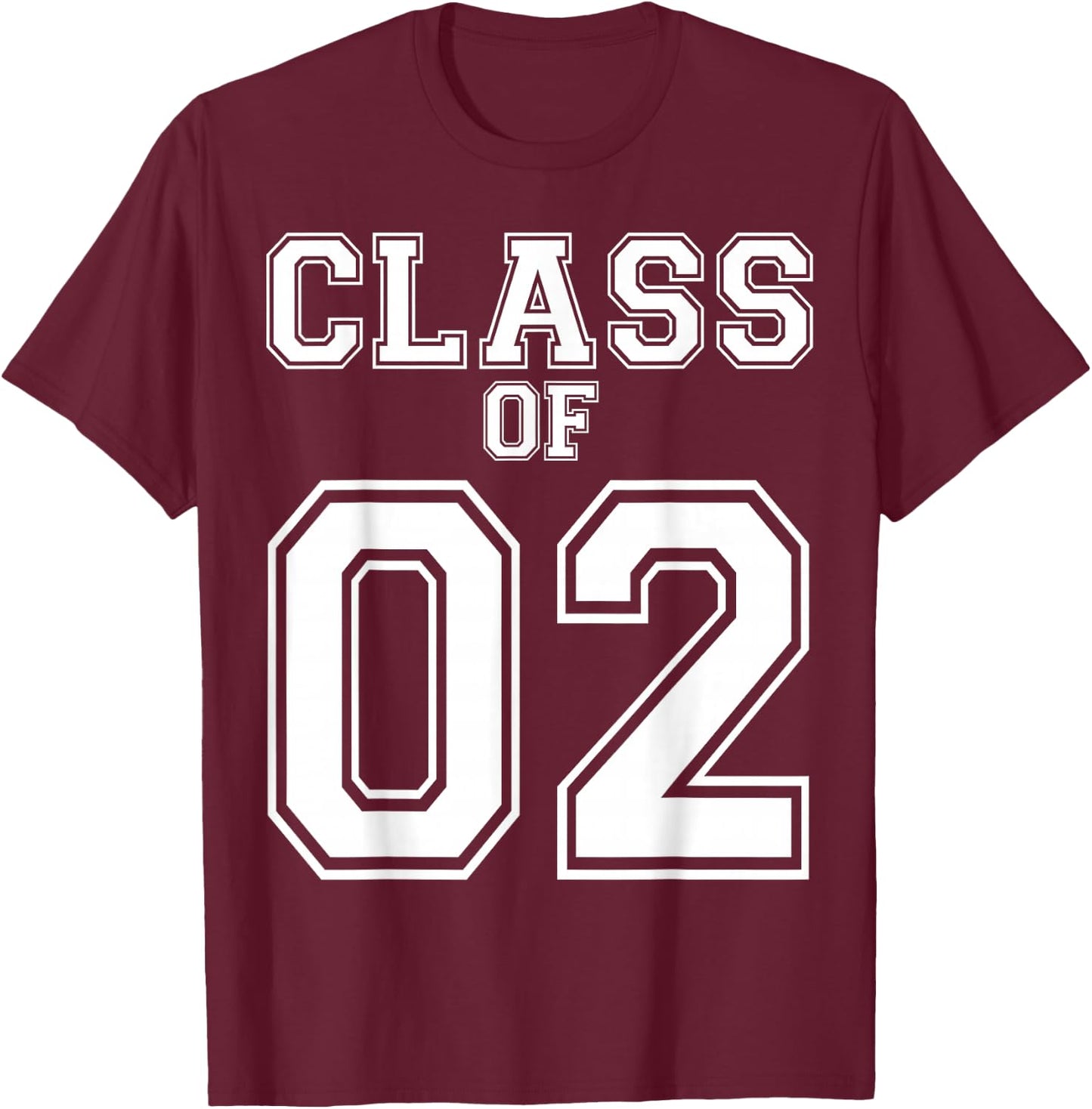Class Of 2002 Custom Graduation Senior Personalized Grads T-Shirt - T-Shirt | Maroon