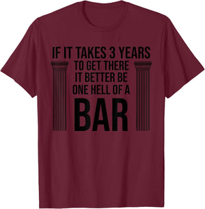 Funny Future Lawyer Student Gift | Cute Law School Bar Exam T-Shirt - T-Shirt | Maroon