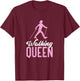 Walking Queen | Nature Mountain Trekking Funny Hiking T-Shirt - T-Shirt | Maroon
