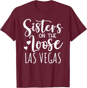 Las Vegas Girls Trip Cute Girls Weekend Matching Friends BFF T-Shirt - T-Shirt | Maroon