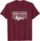 Cross Country Mom - XC Running Fan T-Shirt - T-Shirt | Maroon
