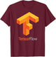 TensorFlow - Open-Source Library For AI Machine Learning T-Shirt - T-Shirt | Maroon