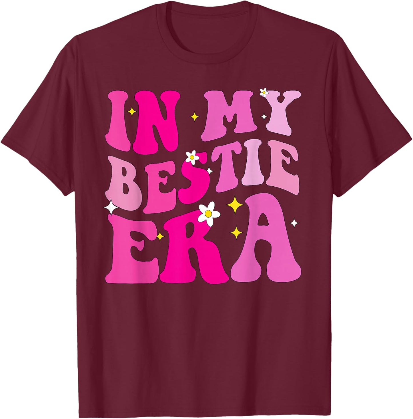 in My Bestie Era Kids Girls Boys Matching Friends T-Shirt - T-Shirt | Maroon