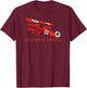Red Rote Baron Fokker DR1 Triplane WWI Fighter Plane T-Shirt - T-Shirt | Maroon