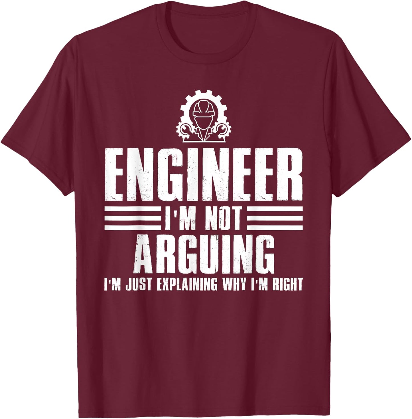 Funny Engineer Art Men Women Mechanic Electrical Engineering T-Shirt - T-Shirt | Maroon