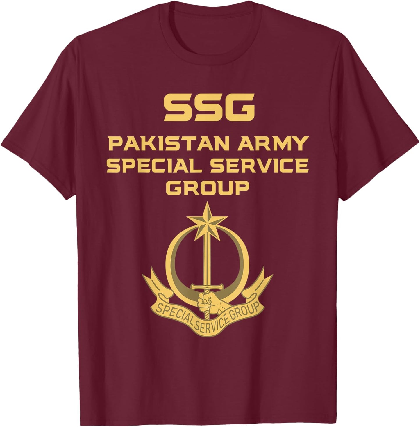 Pakistani Special Force Pakistan Army Service Pak Military T-Shirt - T-Shirt | Maroon