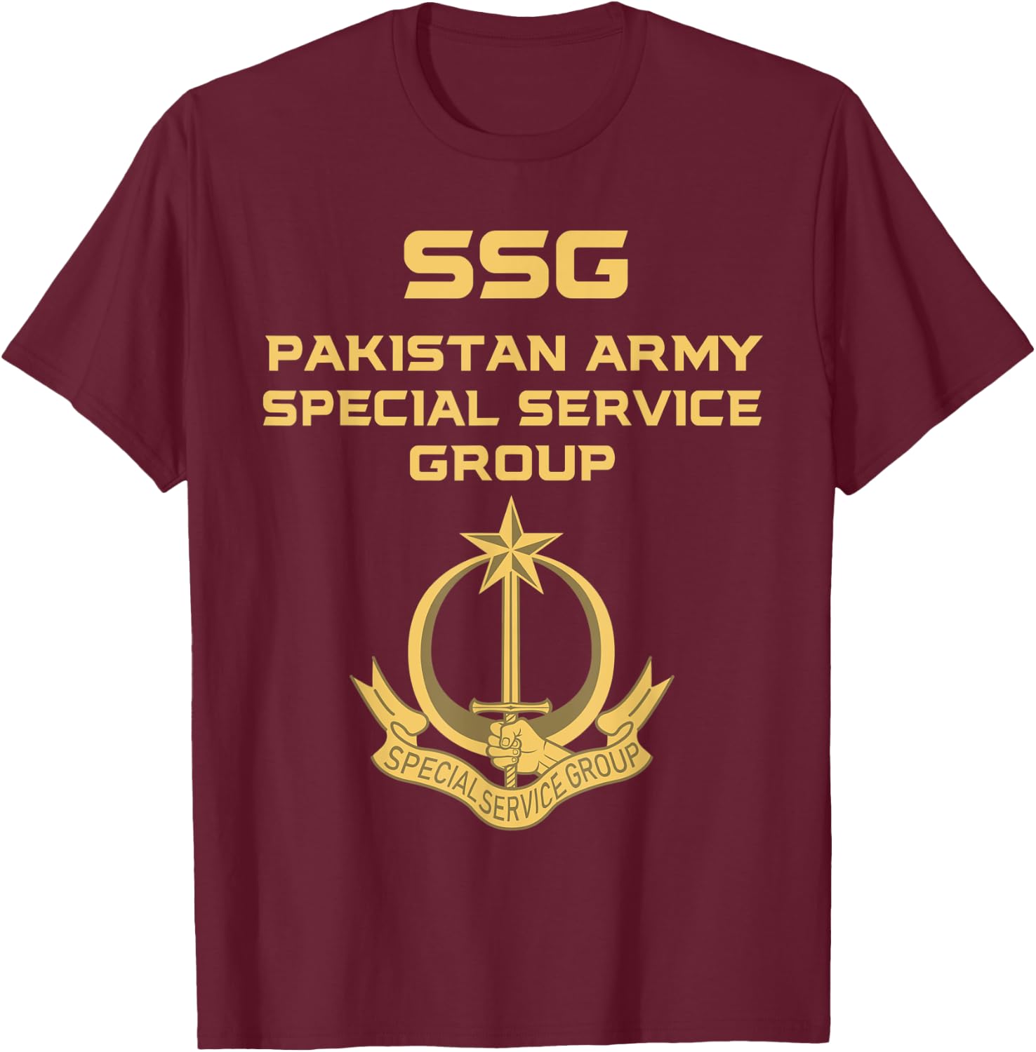 Pakistani Special Force Pakistan Army Service Pak Military T-Shirt - T-Shirt | Maroon