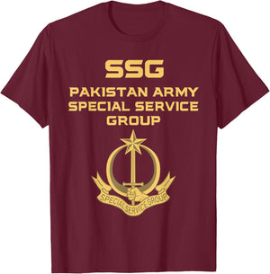 Pakistani Special Force Pakistan Army Service Pak Military T-Shirt - T-Shirt | Maroon