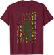 Camo Big Foot Sasquatch - Vintage Bigfoot American Flag T-Shirt - T-Shirt | Maroon