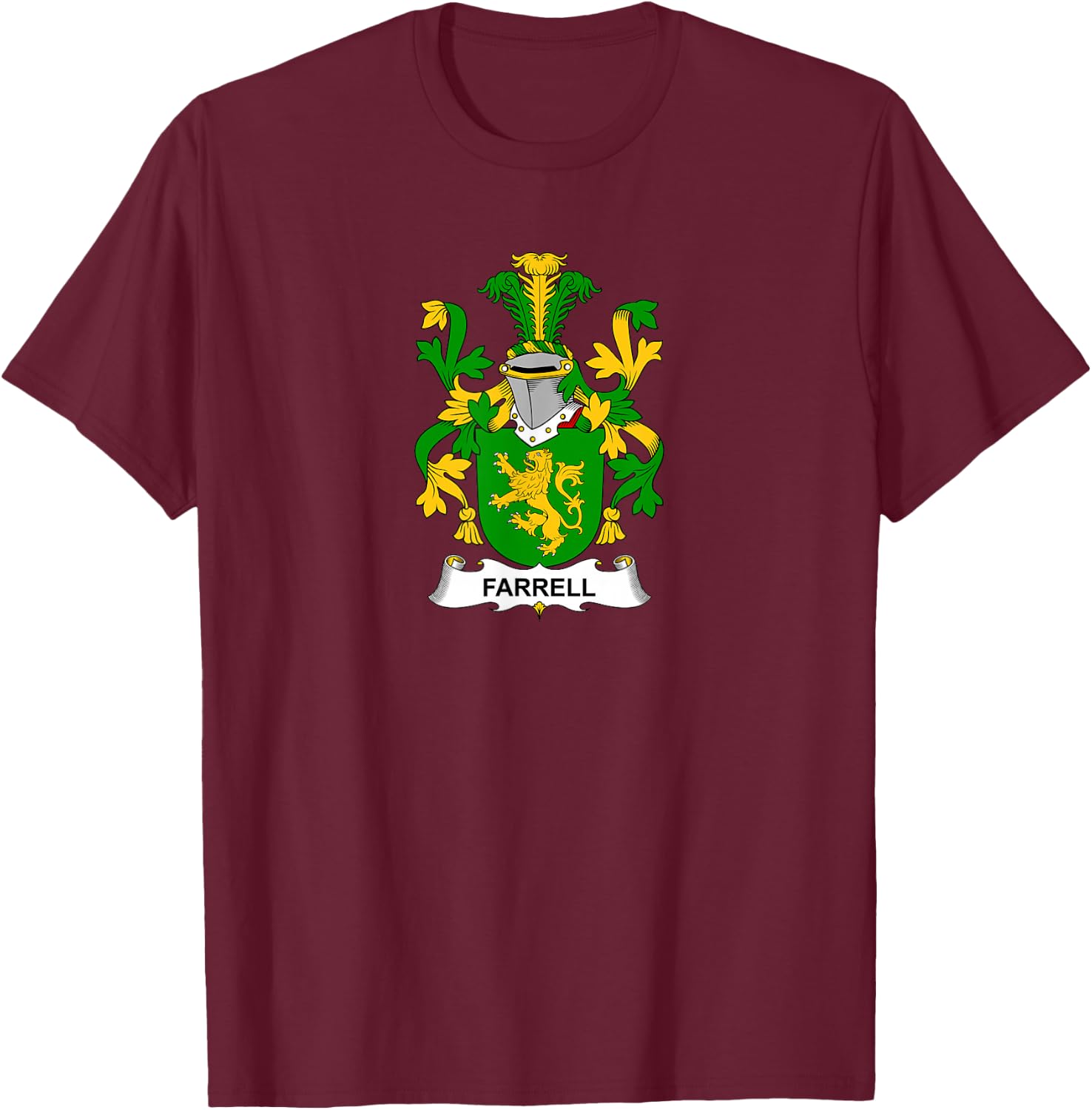 Farrell Coat of Arms - Family Crest Shirt T-Shirt - T-Shirt | Maroon